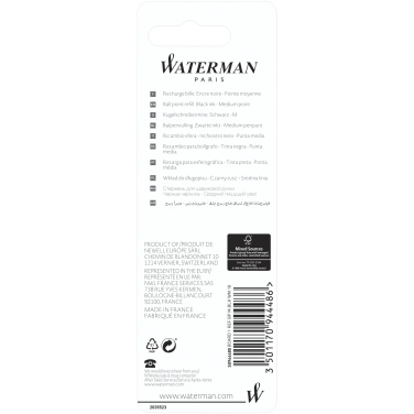 Logotrade advertising products photo of: Waterman ballpoint pen refill