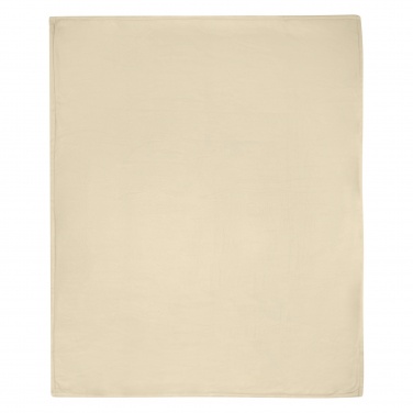Logo trade promotional gifts picture of: Marigold GRS certified RPET polar fleece and sherpa blanket