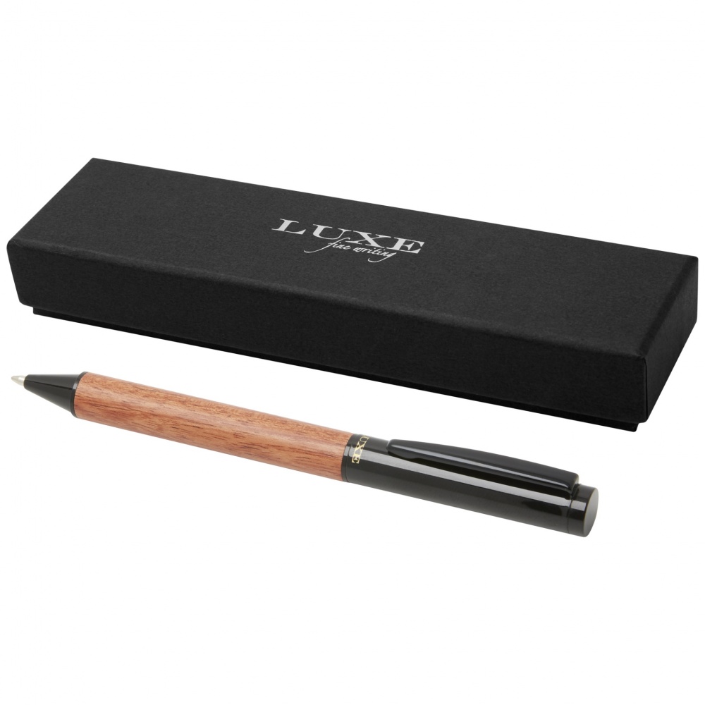Logo trade promotional giveaway photo of: Timbre wood ballpoint pen