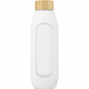 Logotrade promotional gift picture of: Tidan 600 ml borosilicate glass bottle with silicone grip