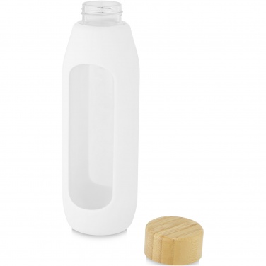 Logo trade promotional products image of: Tidan 600 ml borosilicate glass bottle with silicone grip