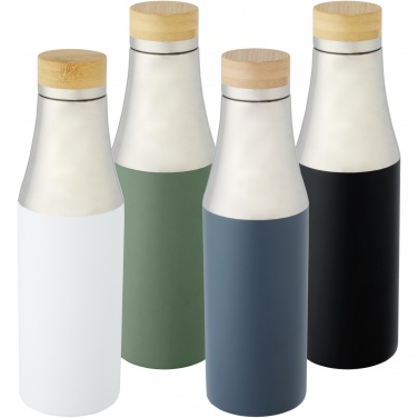 Logo trade promotional gift photo of: Hulan 540 ml copper vacuum insulated stainless steel bottle with bamboo lid