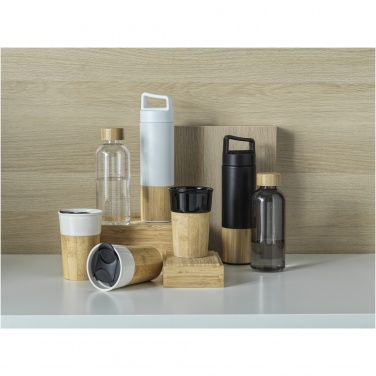 Logo trade promotional items picture of: Torne 540 ml  stainless steel bottle with bamboo outer wall