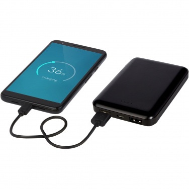 Logotrade corporate gifts photo of: Gleam 5000 mAh ultra slim light-up power bank
