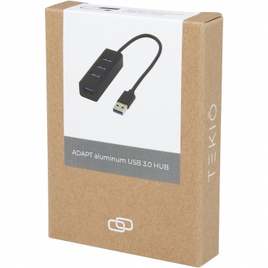 Logo trade promotional products picture of: ADAPT aluminum USB 3.0 hub