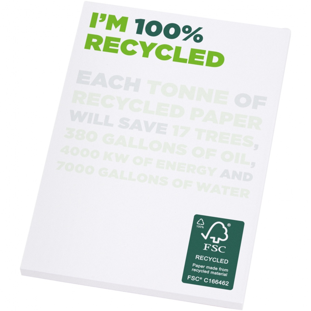 Logotrade promotional product picture of: Desk-Mate® A7 recycled notepad
