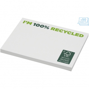 Logo trade business gifts image of: Sticky-Mate® recycled sticky notes 100x75 mm