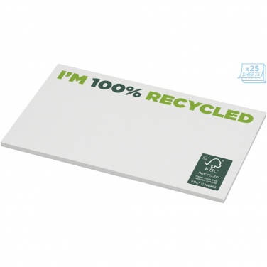 Logo trade advertising products image of: Sticky-Mate® recycled sticky notes 127 x 75 mm