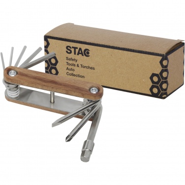 Logo trade promotional gift photo of: Fixie 8-function wooden bicycle multi-tool