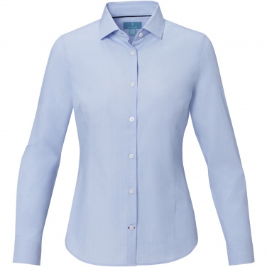 Logo trade promotional merchandise photo of: Cuprite long sleeve women's organic shirt