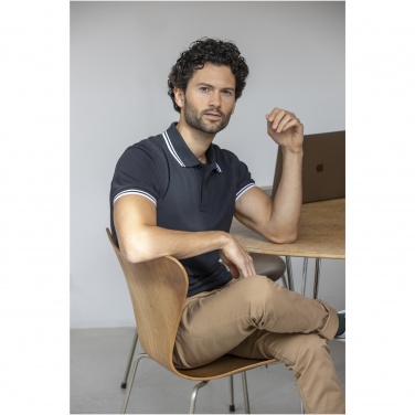 Logo trade promotional items picture of: Amarago short sleeve men's tipping polo