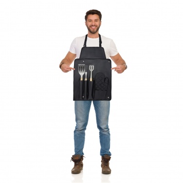 Logotrade promotional gifts photo of: Gril 3-piece BBQ tools set and glove 