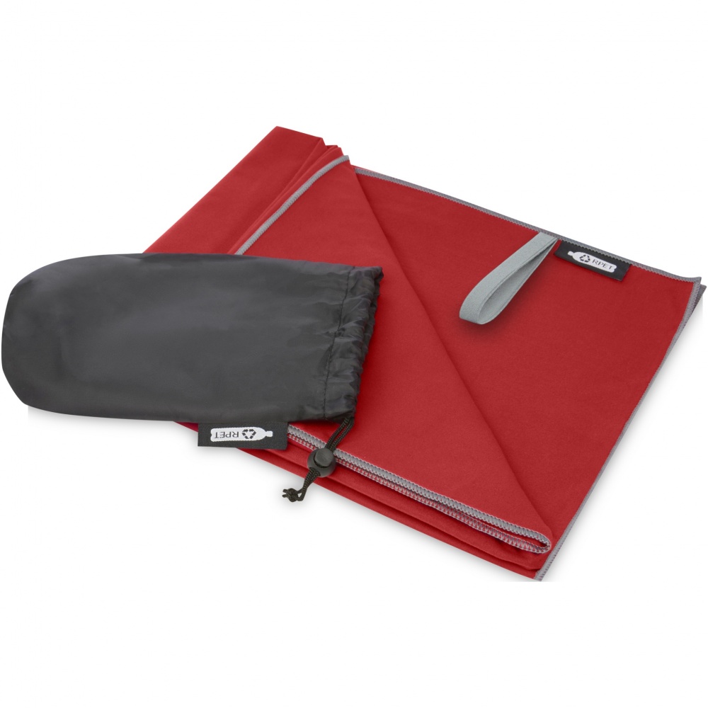 Logo trade promotional products picture of: Pieter recycled PET ultra lightweight and quick dry towel 130 x 80 cm