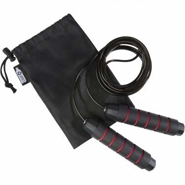 Logo trade promotional giveaways picture of: Austin soft skipping rope in recycled PET pouch
