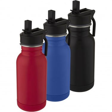 Logotrade promotional product picture of: Lina 400 ml stainless steel sport bottle with straw and loop
