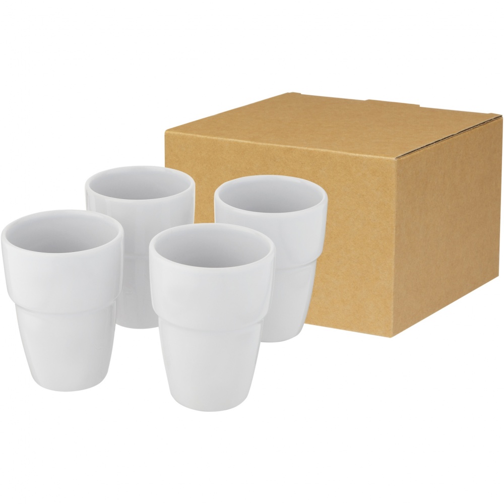 Logotrade promotional giveaways photo of: Staki 4-piece 280 ml stackable mug gift set
