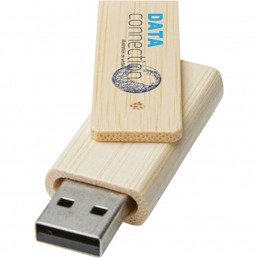 Logo trade promotional gifts image of: Rotate 4GB bamboo USB flash drive