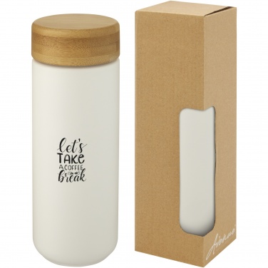 Logotrade promotional gift picture of: Lumi 300 ml ceramic tumbler with bamboo lid