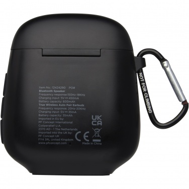 Logo trade promotional item photo of: Remix auto pair True Wireless earbuds and speaker