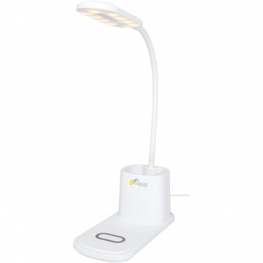 Logotrade promotional giveaway image of: Bright desk lamp and organizer with wireless charger