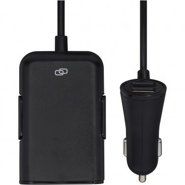 Logotrade business gifts photo of: Pilot dual car charger with QC 3.0 dual back seat extended charger