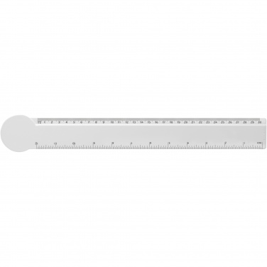 Logotrade promotional merchandise picture of: Tait 30cm circle-shaped recycled plastic ruler