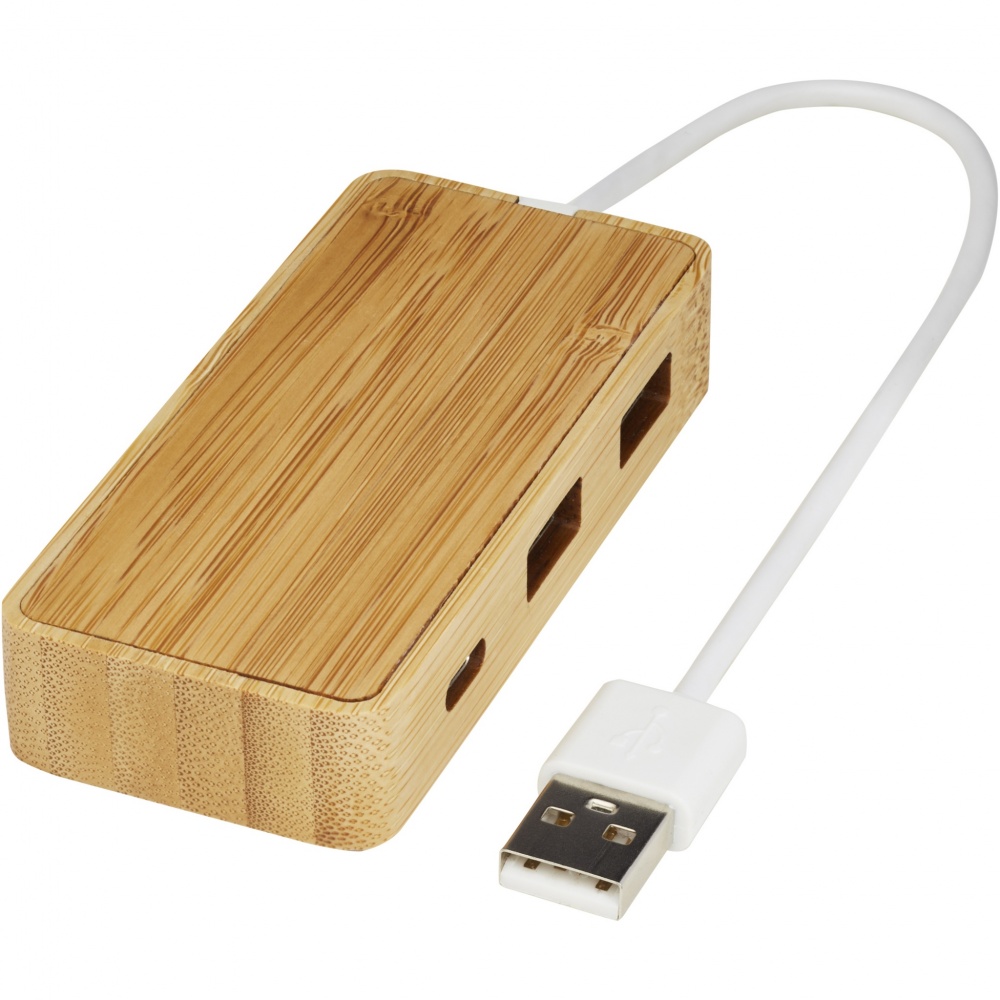 Logotrade corporate gift picture of: Tapas bamboo USB hub