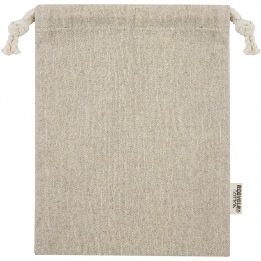 Logotrade promotional gift picture of: Pheebs 150 g/m² GRS recycled cotton gift bag small 0.5L