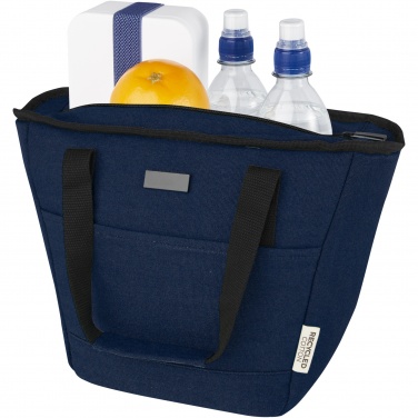 Logo trade corporate gifts image of: Joey 9-can GRS recycled canvas lunch cooler bag 6L