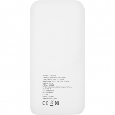 Logotrade promotional product picture of: Electro 20.000 mAh recycled plastic power bank 