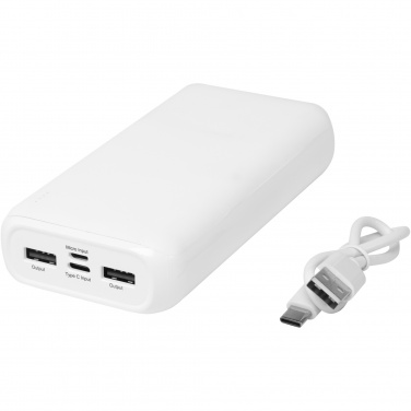 Logo trade advertising product photo of: Electro 20.000 mAh recycled plastic power bank 