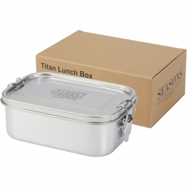Logo trade promotional gifts picture of: Titan recycled stainless steel lunch box
