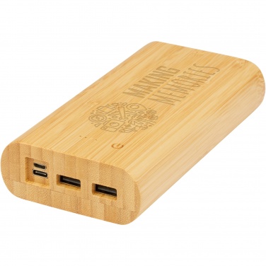 Logo trade advertising product photo of: Tulda 20.000 mAh bamboo power bank