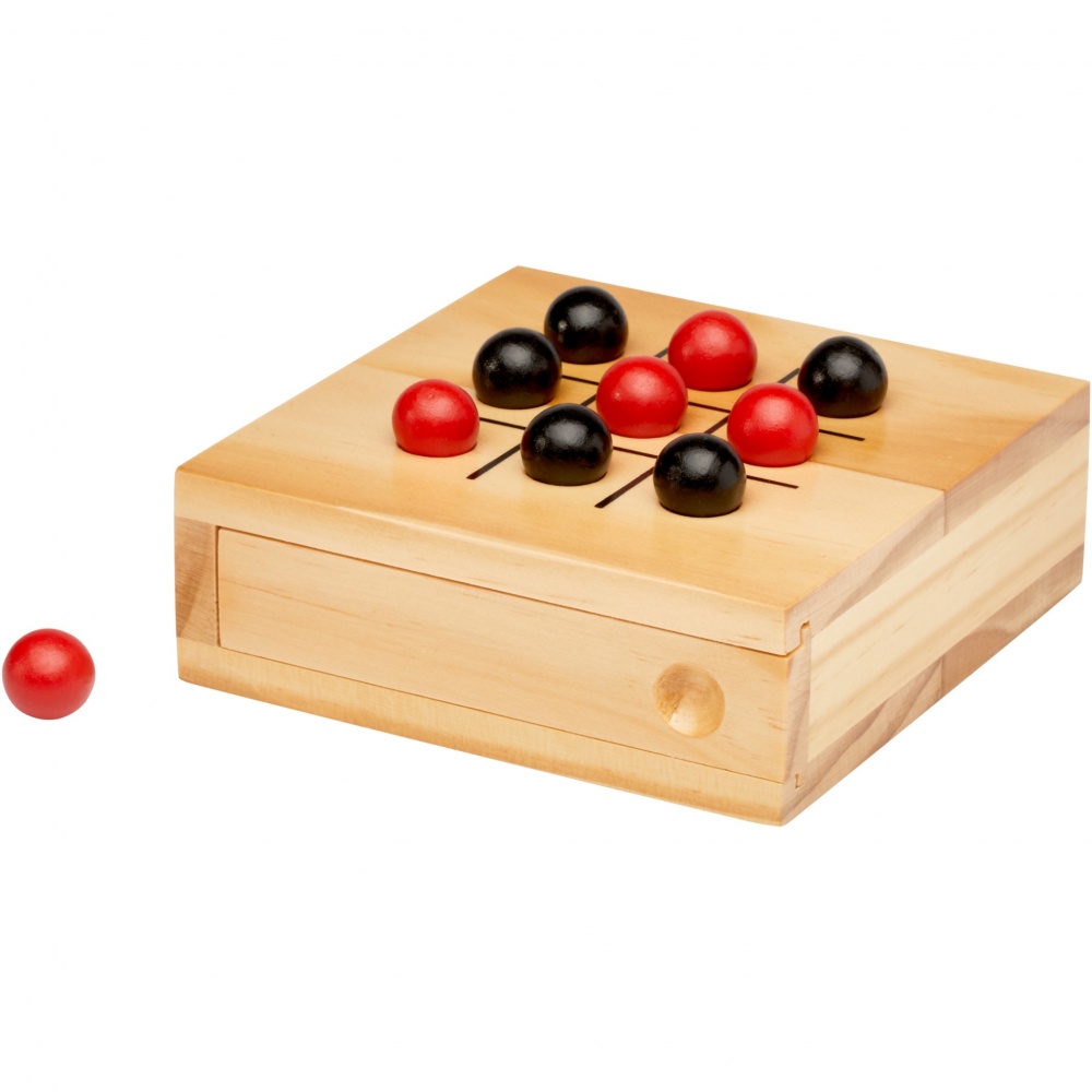 Logo trade promotional merchandise image of: Strobus wooden tic-tac-toe game