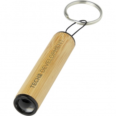 Logotrade business gifts photo of: Cane bamboo key ring with light