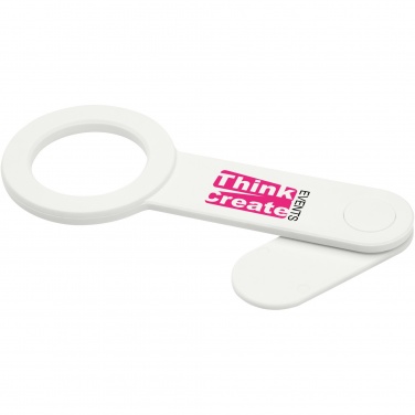 Logo trade promotional product photo of: Hook recycled plastic desktop phone holder