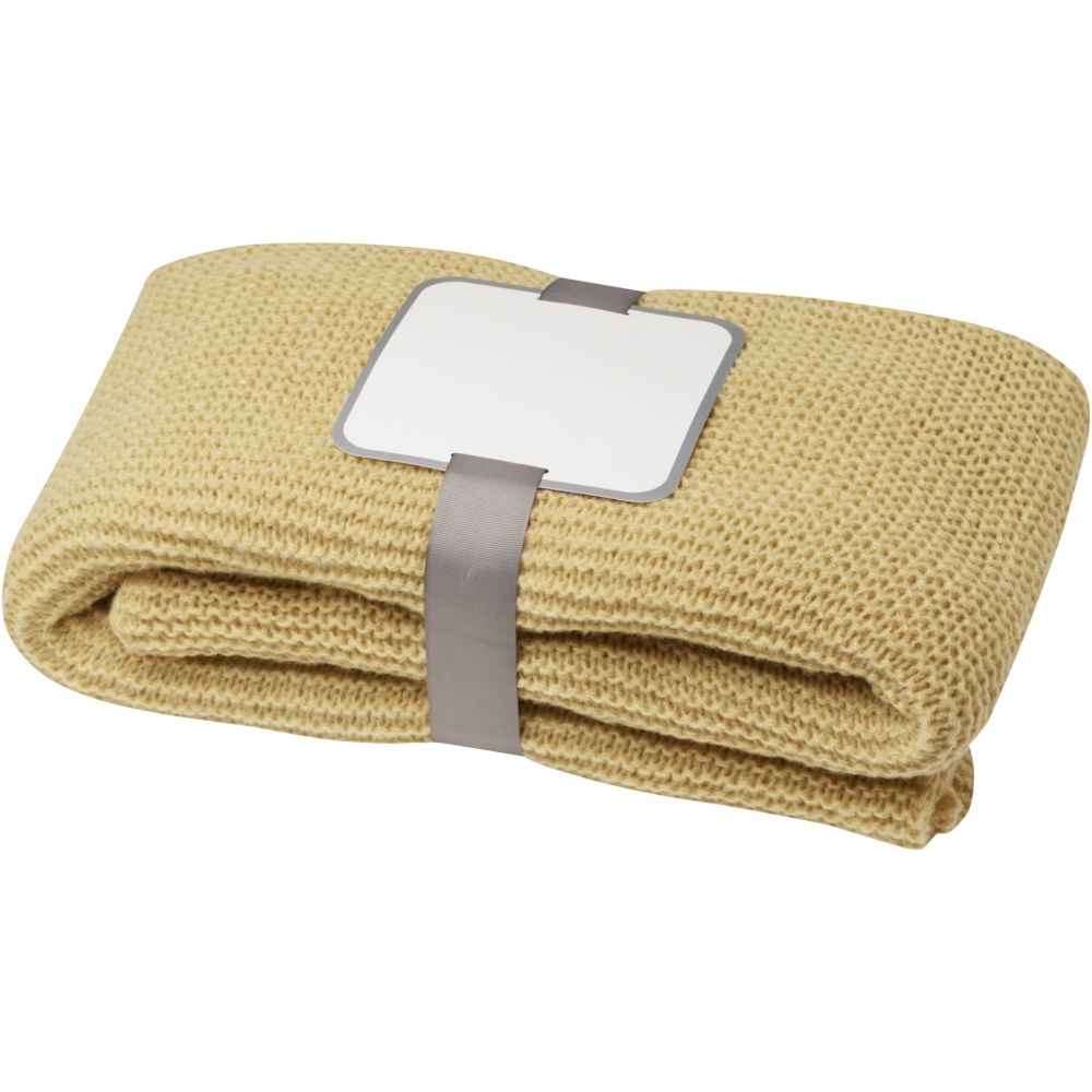 Logotrade business gift image of: Suzy 150 x 120 cm GRS polyester knitted blanket