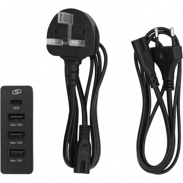 Logo trade advertising products image of: ADAPT 72W recycled plastic PD power station
