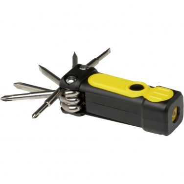 Logo trade promotional products image of: Octo 8-in-1 RCS recycled plastic screwdriver set with torch