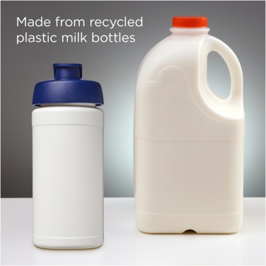 Logo trade corporate gifts image of: Baseline 500 ml recycled sport bottle with flip lid