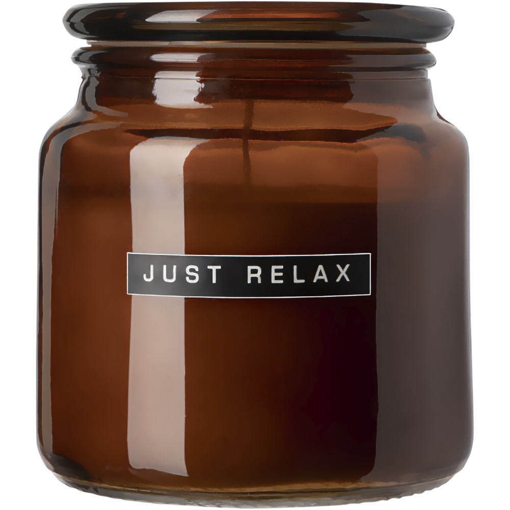 Logotrade promotional giveaway image of: Wellmark Let's Get Cozy 650 g scented candle - cedar wood fragrance