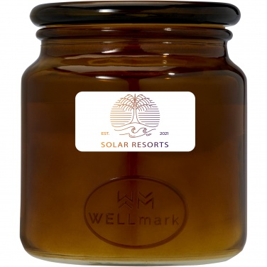 Logo trade advertising products image of: Wellmark Let's Get Cozy 650 g scented candle - cedar wood fragrance