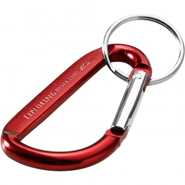 Logotrade promotional products photo of: Timor RCS recycled aluminium carabiner keychain