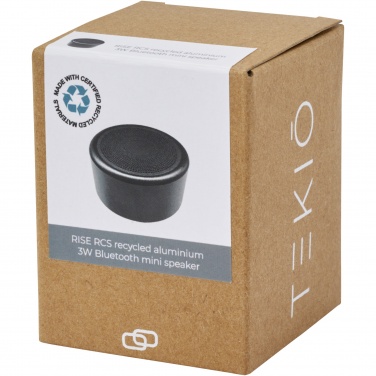 Logotrade promotional item picture of: Rise 3W RCS recycled aluminium Bluetooth® mini speaker 
