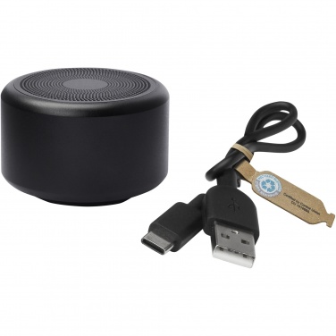 Logo trade promotional product photo of: Rise 3W RCS recycled aluminium Bluetooth® mini speaker 