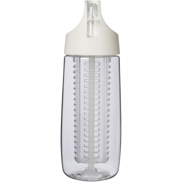 Logotrade corporate gift picture of: HydroFruit 700 ml recycled plastic sport bottle with flip lid and infuser