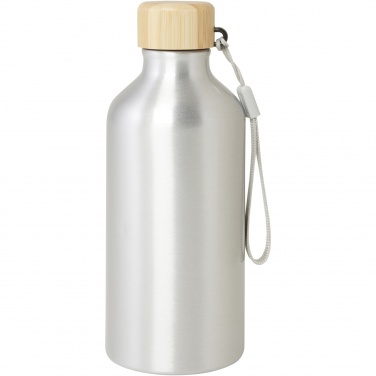 Logotrade promotional giveaway image of: Malpeza 500 ml RCS certified recycled aluminium water bottle