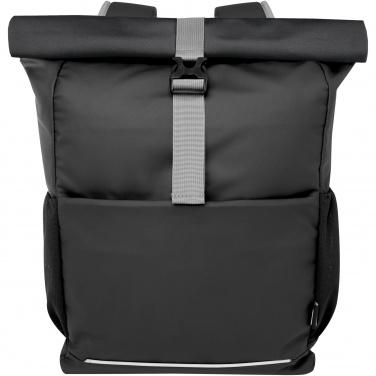 Logotrade promotional product picture of: Aqua 15" GRS recycled water resistant roll-top bike bag 20L
