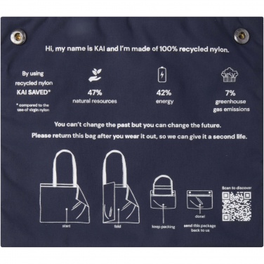 Logotrade business gift image of: Kai GRS recycled circular tote bag
