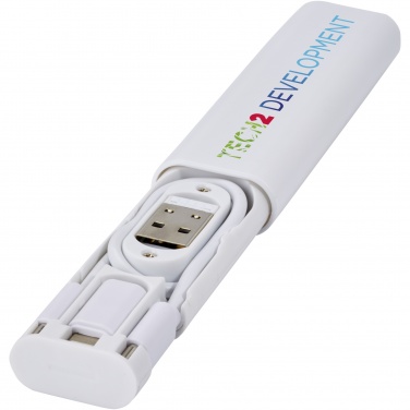 Logo trade promotional giveaways image of: Whiz recycled plastic modular charging cable 